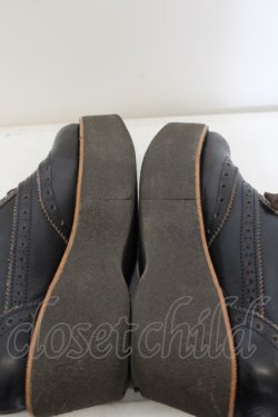 画像5: Jane Marple Dans Le Salon / プラットフォームのオックスフォードシューズ サイズ記載なし アウトソール約25cm ブラウン O-24-05-31-007-JM-SH-IG-ZT-K001