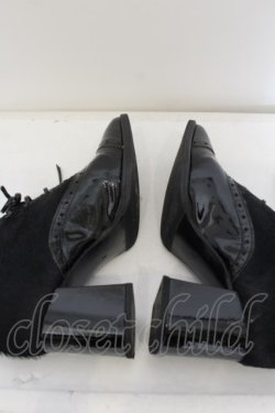 画像5: Jane Marple / ハラコ切替シューズ M クロ O-24-05-31-008-JM-SH-OW-ZT-K001