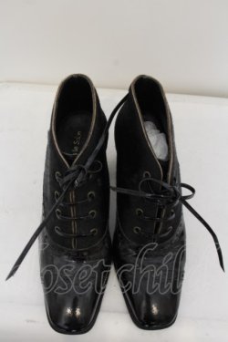 画像7: Jane Marple / ハラコ切替シューズ M クロ O-24-05-31-008-JM-SH-OW-ZT-K001