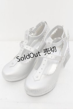 画像1: Angelic Pretty / Milky Crossシューズ M シルバー O-24-05-31-009-AP-SH-OW-ZT-K001