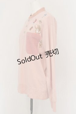 画像3: Karl Helmut / リバースフルーツパーラロングTシャツ 3（M） ピンク O-24-05-31-181-EL-TO-OW-ZI