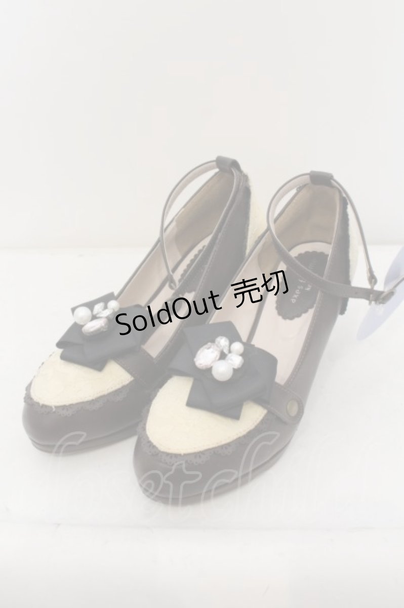 画像1: 【SALE】axes femme Kawaii / キャンディビジューパンプス L ブラウン O-24-05-31-013-AX-SH-IG-ZH (1)