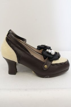 画像4: axes femme kawaii / キャンディビジューパンプス L ブラウン O-24-05-31-013-AX-SH-IG-ZT-K001