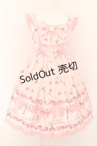 Angelic Pretty / Cherry Berry Bunny胸リボンジャンパースカート  ピンク O-24-06-06-022-AP-OP-IG-OS
