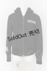 GLAD NEWS / ファーフードZIPアップジャケット R ブラック O-24-06-07-039-GL-JA-SZ-ZT333