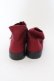 画像3: NieR Clothing / UNISEX DARK REDハイカットスニーカー 36 ワイン O-24-06-13-075-PU-SH-IG-ZT-K001 (3)