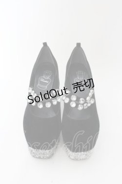 画像5: Swankiss / ビジューベロアパンプス L クロ O-24-06-15-087-CA-SH-OW-ZT-K003