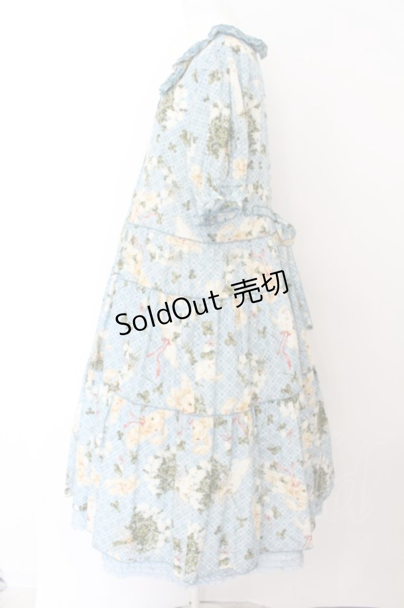 画像3: PINK HOUSE / St.パトリックパレードプリントワンピース  サックス O-24-06-22-034-LO-OP-OW-OS (3)