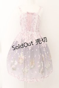axes femme kawaii / ブルーミングガーデンジャンパースカート  ラベンダー O-24-06-22-027-AX-OP-IG-OS