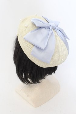 画像1: axes femme kawaii / リボンサマーベレー F サックス O-24-07-06-108-AX-AC-OW-OS