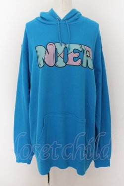 画像1: NieR Clothing / プリントプルパーカー 2XL ブルー O-24-07-08-1038-PU-TO-KB-ZI