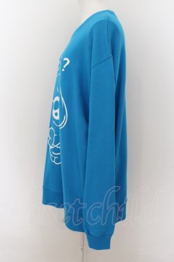 画像2: NieR Clothing / ONE君BLUE SWEATSHIRT【わざとだよ？】  ブルー O-24-07-08-1041-PU-TO-KB-ZI
