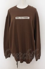画像1: NieR CLOTHING / BOX LOGO SWEATSHIRT XL ブラウン O-24-07-08-1043-PU-TO-KB-ZI (1)