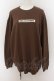 画像1: NieR Clothing / BOX LOGO SWEATSHIRT XL ブラウン O-24-07-08-1043-PU-TO-KB-ZI (1)