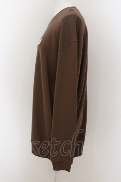 画像2: NieR Clothing / BOX LOGO SWEATSHIRT XL ブラウン O-24-07-08-1043-PU-TO-KB-ZI