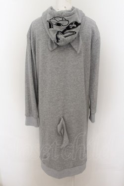 画像3: NieR Clothing / GAOMARUロングパーカーワンピース  グレー O-24-07-08-1047-PU-OP-AS-ZI