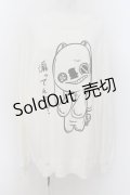 NieR Clothing / BIGサイズトレーナー【煽ってんの？】 2XL ホワイト O-24-07-08-1053-PU-TO-IG-ZI