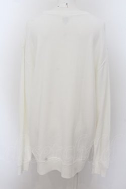 画像2: NieR Clothing / NIER FACE SWEATSHIRT  白 O-24-07-08-1058-PU-TO-KB-ZI