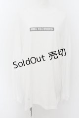 NieR Clothing / BOX LOGOロングカットソー XL 白 O-24-07-08-1060-PU-TO-KB-ZI