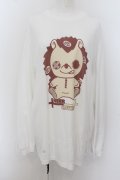 NieR Clothing / ぼっちプリントロングカットソー XL 白 O-24-07-08-1061-PU-TO-KB-ZT319