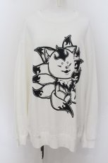 画像1: NieR CLOTHING / プリントSWEAT   白 O-24-07-08-1062-PU-TO-KB-ZT319 (1)