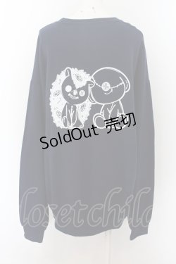 画像1: NieR CLOTHING / バックプリントSWEAT   ネイビー O-24-07-08-1009-PU-TO-KB-ZI