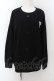 画像1: NieR Clothing / FRONT BUTTON COTTON PULLOVER  黒 O-24-07-08-1012-PU-TO-KB-ZI (1)