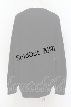 画像3: NieR CLOTHING / FRONT BUTTON COTTON PULLOVER  黒 O-24-07-08-1012-PU-TO-KB-ZI