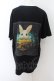 画像1: NieR Clothing / うさぎptTシャツ  黒 O-24-07-08-1019-PU-TS-SZ-ZT318 (1)