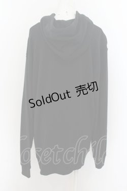 画像3: NieR CLOTHING / プリントフードパーカー  黒 O-24-07-08-1002-PU-TO-KB-ZI