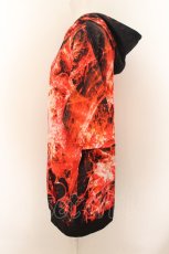 画像2: NieR CLOTHING / 総柄半袖パーカー【スプラッシュハート】 F レッド O-24-07-08-1025-PU-TO-OW-ZT319 (2)