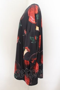 画像2: NieR Clothing / NieR 林檎トップス  黒 O-24-07-08-1032-PU-TO-KB-ZT319