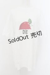MILKBOY / DIE Apple T-SHIRTS  ホワイト O-24-07-13-008-MB-TS-IG-ZT184