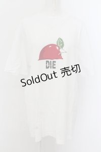 MILKBOY / DIE Apple T-SHIRTS  ホワイト O-24-07-13-008-MB-TS-IG-ZT184