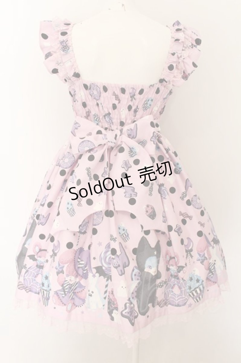 画像4: Angelic Pretty / Happy Treat Partyジャンパースカート  ピンク O-24-07-13-031-AP-OP-IG-OS (4)