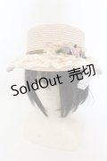 axes femme / 巻きバラレースカンカン帽  ピンクベージュ O-24-07-16-080-AX-AC-OW-ZT-K004