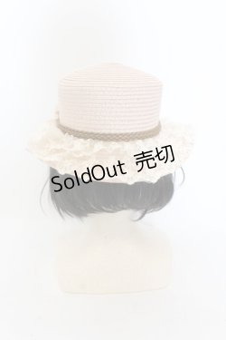 画像3: axes femme / 巻きバラレースカンカン帽  ピンクベージュ O-24-07-16-080-AX-AC-OW-ZT-K004