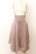 axes femme / サス付きイレヘムデザインスカート M アワピンク O-24-07-17-052-AX-SK-SZ-ZT247