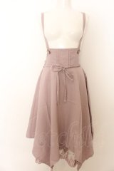 axes femme / サス付きイレヘムデザインスカート M アワピンク O-24-07-17-052-AX-SK-SZ-ZT247