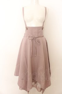 axes femme / サス付きイレヘムデザインスカート M アワピンク O-24-07-17-052-AX-SK-SZ-ZT247