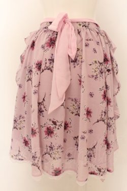画像2: axes femme / サイドフリルミドルスカート M アワピンク O-24-07-17-054-AX-SK-SZ-ZT249
