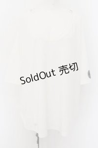 Qutie Frash / ドルマンカットソー  ホワイト O-24-07-18-045-QU-TO-OW-ZI