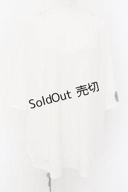 画像1: Qutie Frash / ドルマンカットソー  ホワイト O-24-07-18-045-QU-TO-OW-ZI