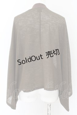 画像3: Qutie Frash / ノベルティポンチョカーディガン  カーキ O-24-07-18-042-QU-TO-OW-ZI