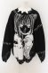 画像1: REFLEM / REFLEM×DEATH NOTE ダメージニットソー(弥 海砂)  ブラック×ホワイト O-24-07-20-038-PU-TO-IG-ZI (1)