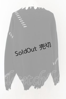 画像3: REFLEM / REFLEM×DEATH NOTE ダメージニットソー(弥 海砂)  ブラック×ホワイト O-24-07-20-038-PU-TO-IG-ZI