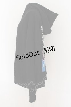 画像2: ililil / 慰流アニメガールパーカー F ブラック O-24-07-20-054-PU-TO-OW-ZI