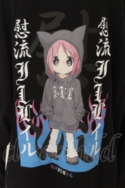 画像4: ililil / 慰流アニメガールパーカー F ブラック O-24-07-20-054-PU-TO-OW-ZI