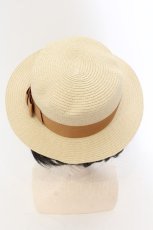 画像4: m petit by misako / リボンカンカン帽 57.5ｃｍ ナチュラル O-24-07-25-060-LO-AC-OW-ZTK004 (4)