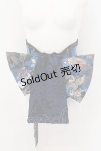 Qutie Frash / 花魁帯コルセット  ブルー O-24-07-25-012-QU-TO-OW-OS